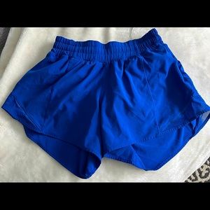 Royal Blue Lululemon Hotty Hot Short size 4